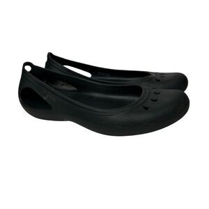 Women's Crocs Black Slip-On Kandee Shoes 11